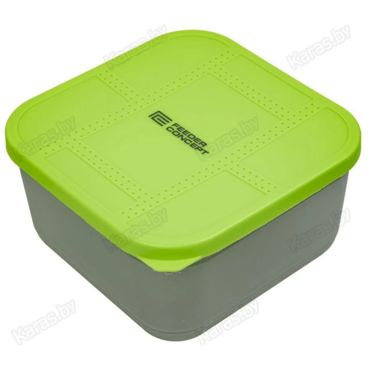 Коробка для прикормки Feeder Concept Feeder Bait Box с вентилируемой крышкой и лотком (170×170×95 мм)