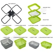 Коробки и аксессуары для прикормки с подставкой Feeder Concept Feeder Bait Box Set, 12 предметов