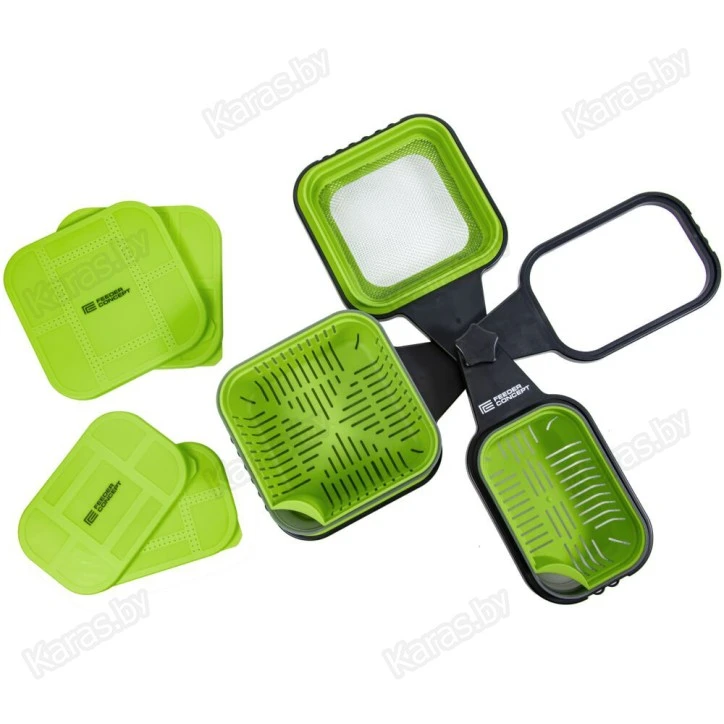 Коробки и аксессуары для прикормки с подставкой Feeder Concept Feeder Bait Box Set, 12 предметов
