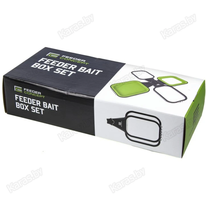 Коробки и аксессуары для прикормки с подставкой Feeder Concept Feeder Bait Box Set, 12 предметов