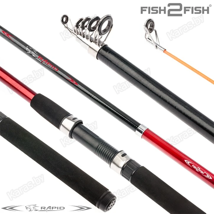 Спиннинг Fish2Fish Rapid 210, стекловолокно, 2.1 м, тест: 10-40 г, 180 г