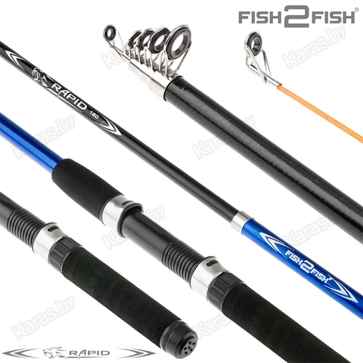 Спиннинг Fish2Fish Rapid New 210, стекловолокно, 2.1 м, тест: 10-40 г, 180 г