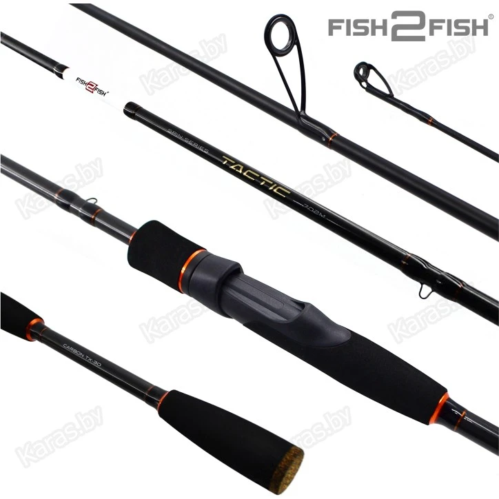 Спиннинг Fish2Fish Tactick M, углеволокно, 2.10 м, тест: 7-35 г, 126 г