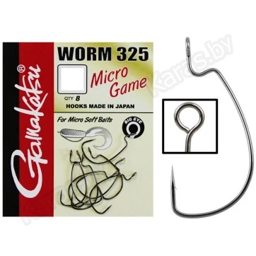Крючки офсетные Gamakatsu Worm 325 Micro Game