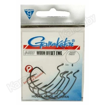 Крючки офсетные Gamakatsu Worm Offset EWG NS
