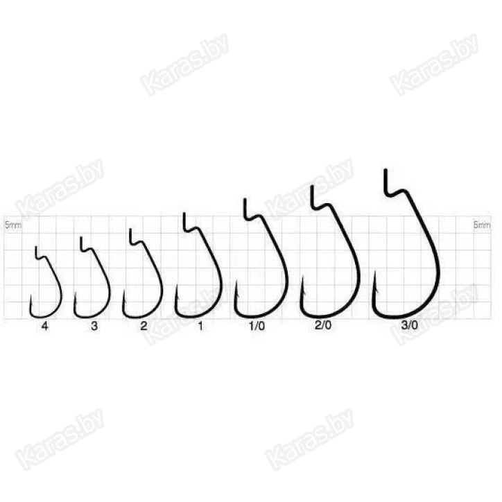 Крючки офсетные Gamakatsu Worm Offset EWG Silicon Stopper
