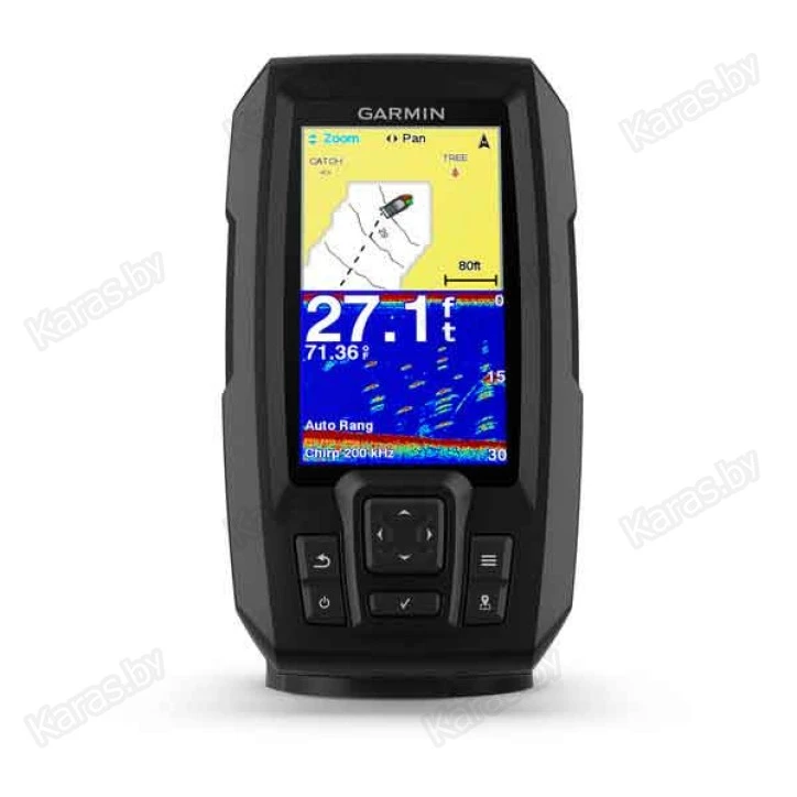 Эхолот Garmin Striker Plus 4, 4.3 дюйма (Chirp, GPS)
