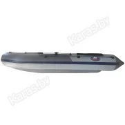 Надувная 3-местная ПВХ лодка Grouper 310 НДНД (серый-графитовый)
