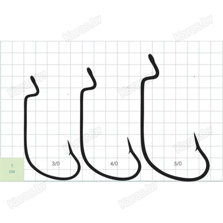 Крючки офсетные Gurza Shank G-Lock LE BN