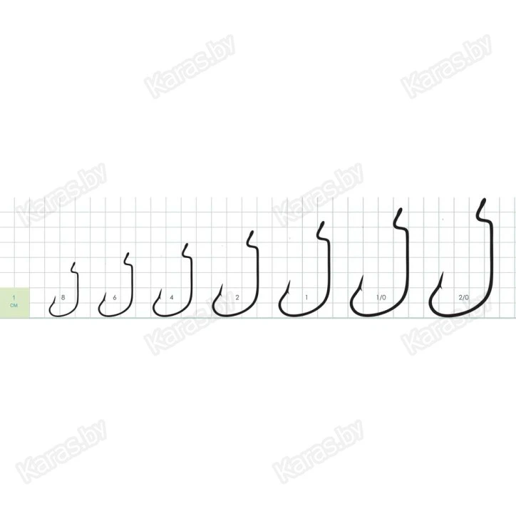 Крючки офсетные Gurza Shank G-Lock LE BN