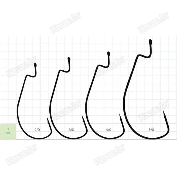 Крючки офсетные Gurza Shank EWG LE BN
