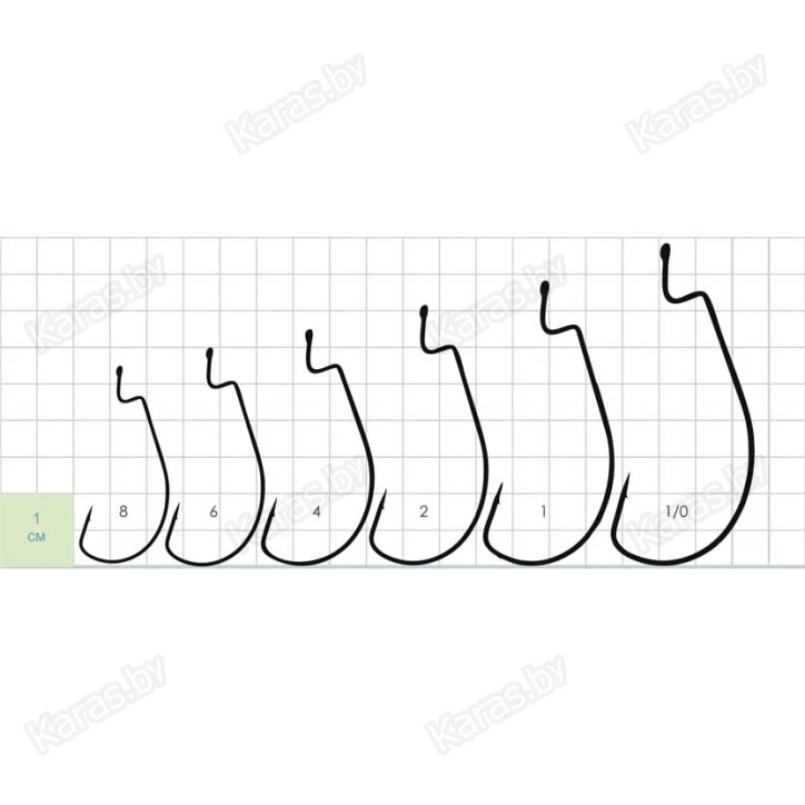 Крючки офсетные Gurza Shank EWG LE BN
