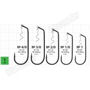 Крючки офсетные с пружинкой Gurza Worm Swim Bait Hook