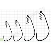 Крючки офсетные с пружинкой Gurza Swim Bait Hook BN
