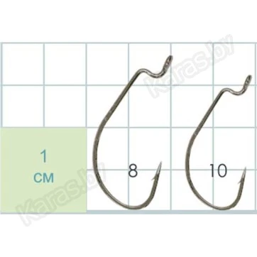 Крючки офсетные Gurza Worm 101 SLE