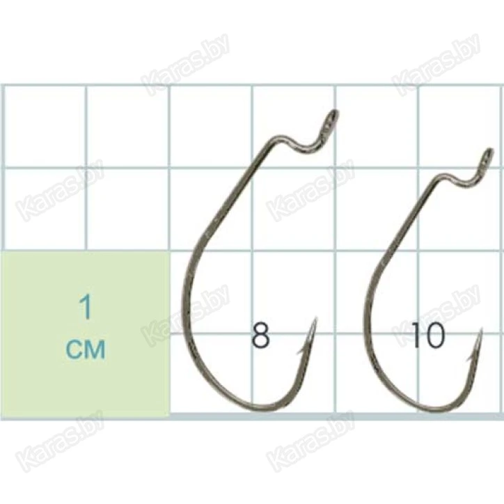 Крючки офсетные Gurza Worm 101 SLE