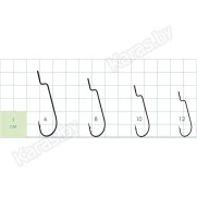 Крючки офсетные Gurza Worm 210 LE