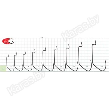 Крючки офсетные Gurza Worm 401