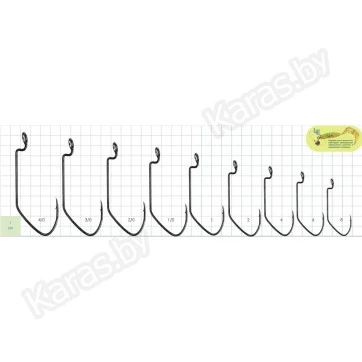 Крючки офсетные Gurza Worm 401 LE