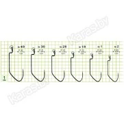 Крючки офсетные Gurza Worm 401 LER