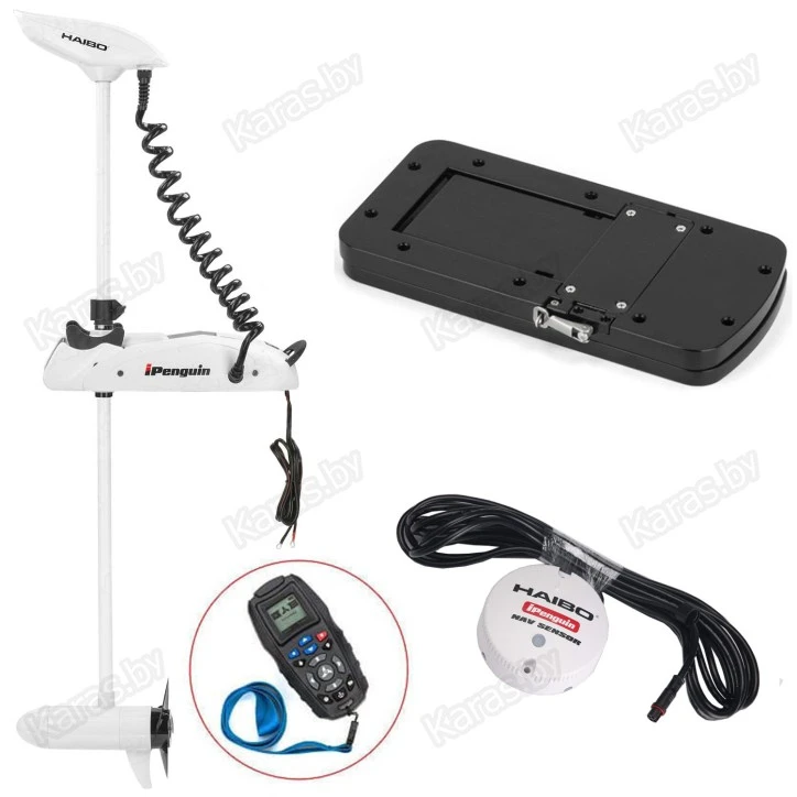 Электромотор с GPS Haibo iPenguin P65 Pro c компасом GPS и площадкой (до 1500кг)