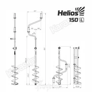 Ледобур Helios 150D мм