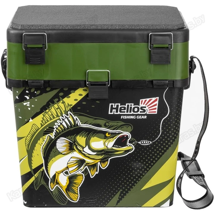Ящик рыболовный зимний Helios Zander хаки 19 л