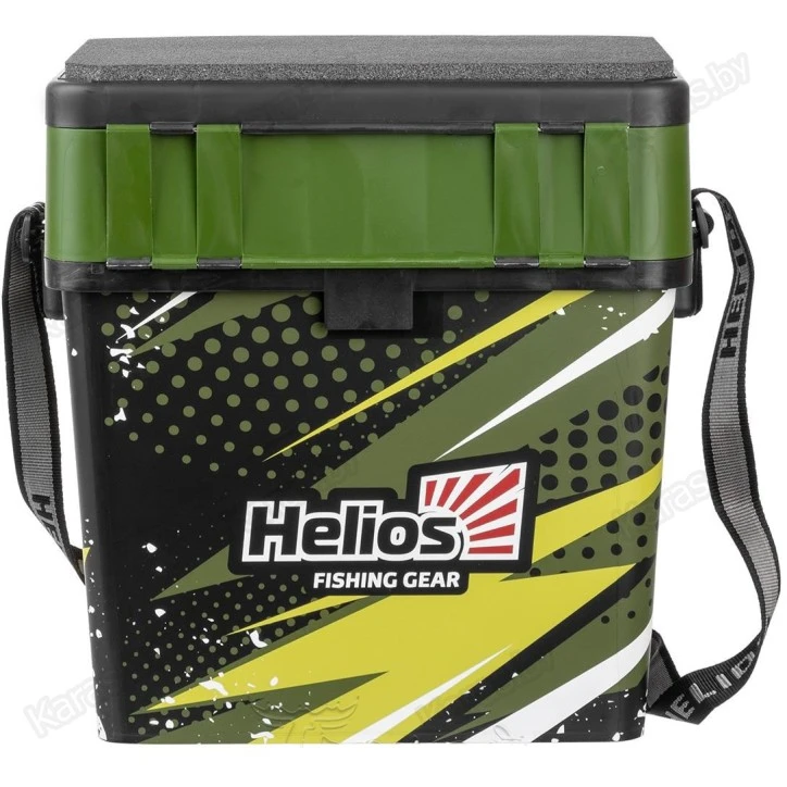 Ящик рыболовный зимний Helios Zander хаки 19 л