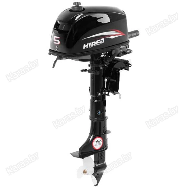 Лодочный мотор 2-тактный бензиновый Hidea HD5 FHS (выносной бак 12 л)