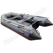Надувная 2-х местная ПВХ лодка Hunter 290 ЛКА (НДНД, серая)