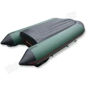 Надувная 2-х местная ПВХ лодка Hunter 290 ЛКА (НДНД, зеленая)