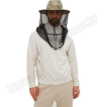 Панама-накомарник Huntsman Антигнус с кольцом. Цвет Светлый пиксель