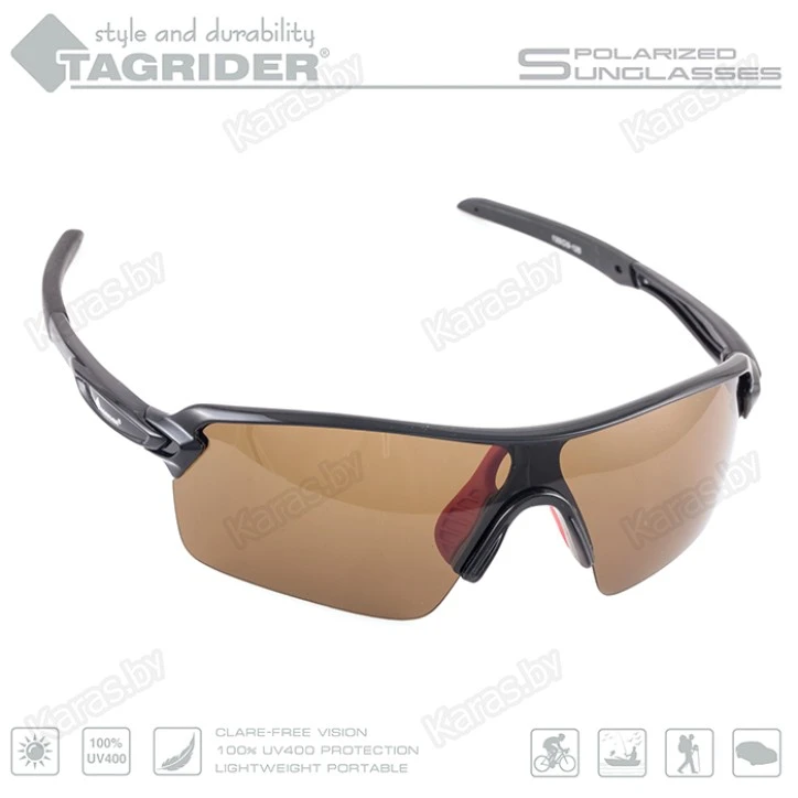 Очки поляризационные Tagrider N16-1 BROWN в чехле