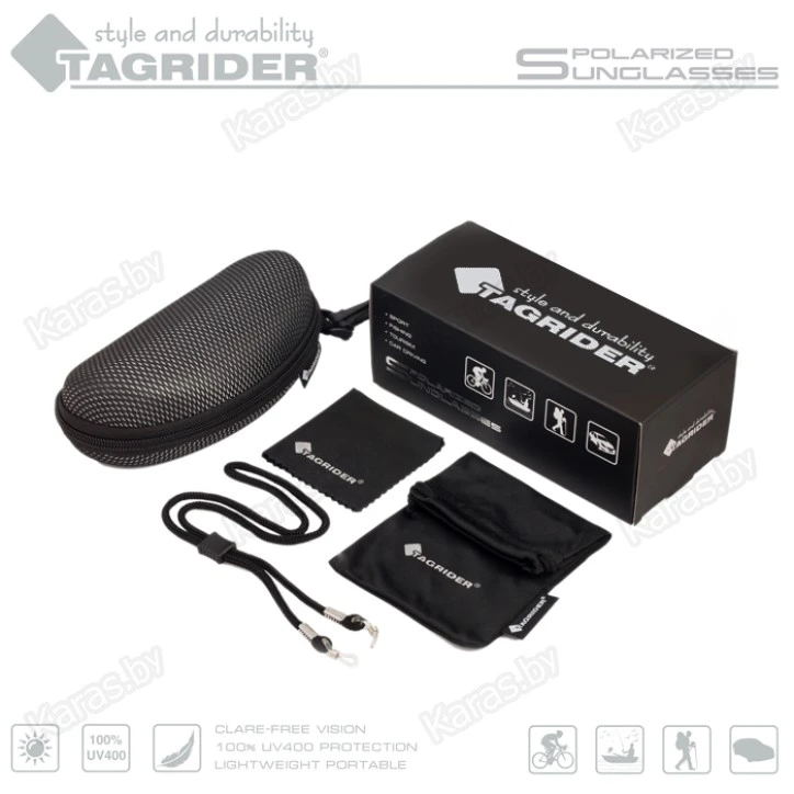 Очки поляризационные Tagrider N09-2 Gray в чехле