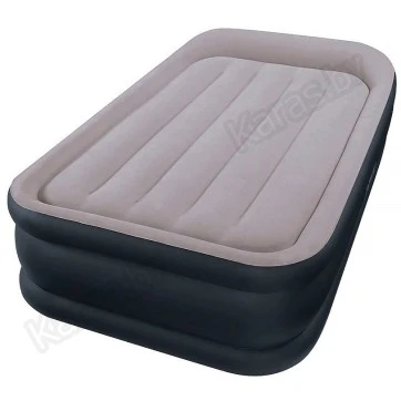Надувная кровать INTEX 64132 Delux Pillow c подголовником 191 х 99 х 42 (насос 220В)