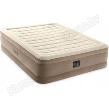 Надувная кровать Intex Ultra Plush 152х203х46 см со встроенным насосом 220В (64428)