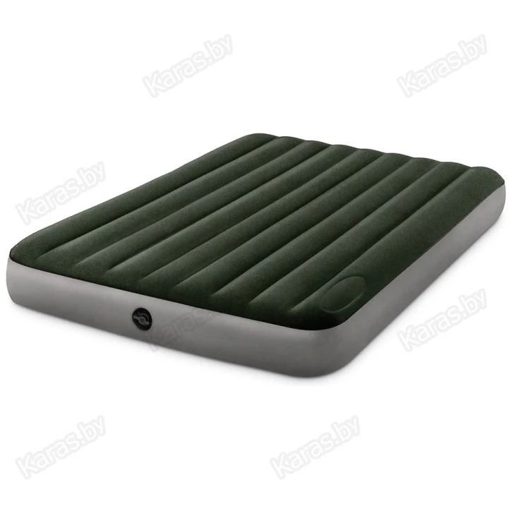 Надувной матрас Intex Queen Dura-Beam Downy 203x152x25см со встроенным насосом (64763)