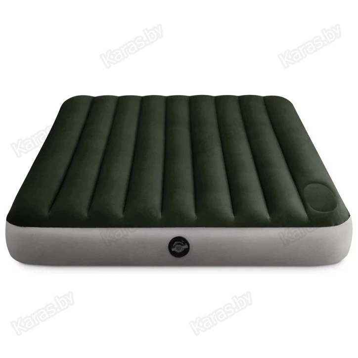 Надувной матрас Intex Queen Dura-Beam Downy 203x152x25см со встроенным насосом (64763)