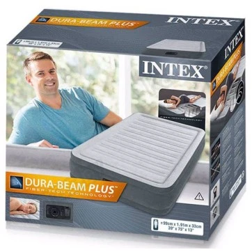 Надувная кровать Intex Dura-Beam Plus 191х99х33см со встроенным насосом 220В (67766)