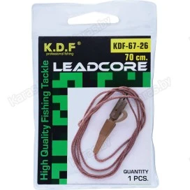 Лидкор с клипсами и быстросъемом KDF Carp Prof 67-26 70 см (1 шт.)