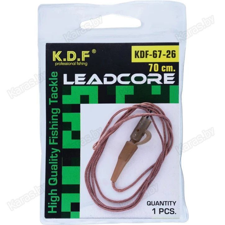 Лидкор с клипсами и быстросъемом KDF Carp Prof 67-26 70 см (1 шт.)