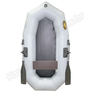 Надувная 1-местная ПВХ лодка Лодки Поволжья R-210 (серая)