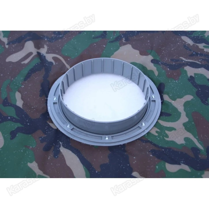 Фланец для отверстия под лунку Лотос 200 c бортом (комплект 3 шт)