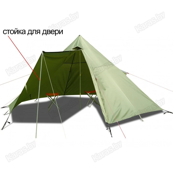 Туристическая палатка Лотос Пирамида-2 (3.60x3.40x1.9 м)