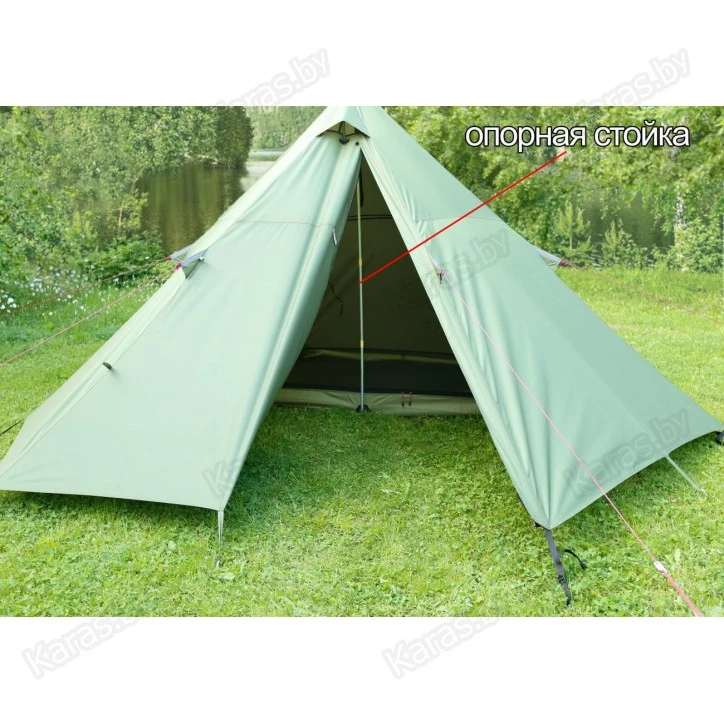 Туристическая палатка Лотос Пирамида-2 (3.60x3.40x1.9 м)