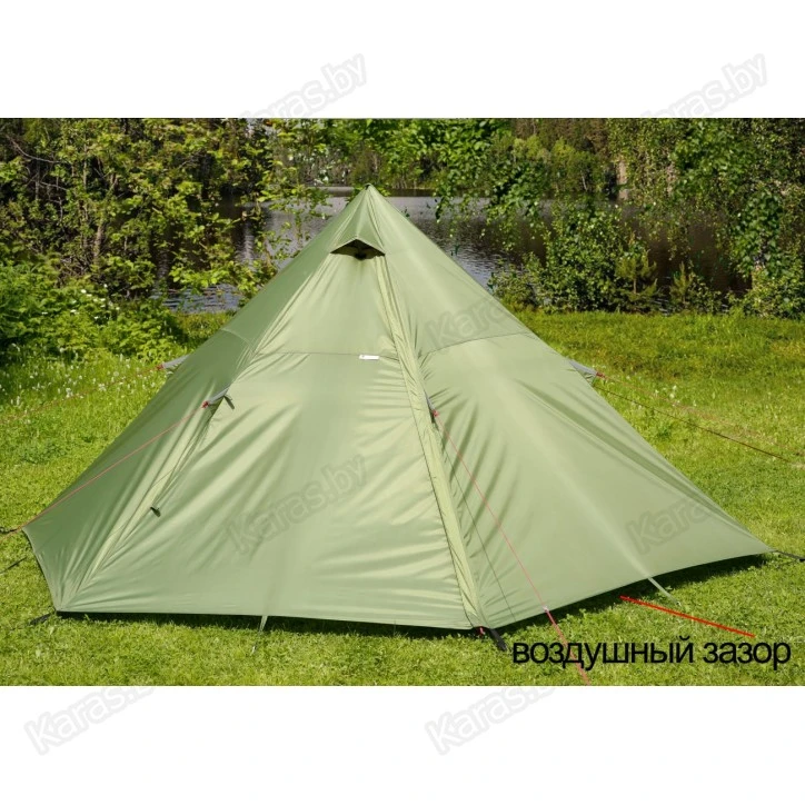 Туристическая палатка Лотос Пирамида-2 (3.60x3.40x1.9 м)