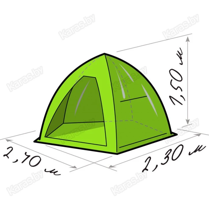 Палатка зимняя Лотос 2 (2.40x2.30x1.50 м)