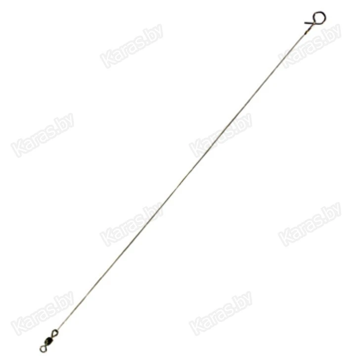Стальные поводки Lucky John 1x19 Micro Jig Leader LJP6403 оснащённые вертлюгом (2 шт.) Ø 0.15 мм