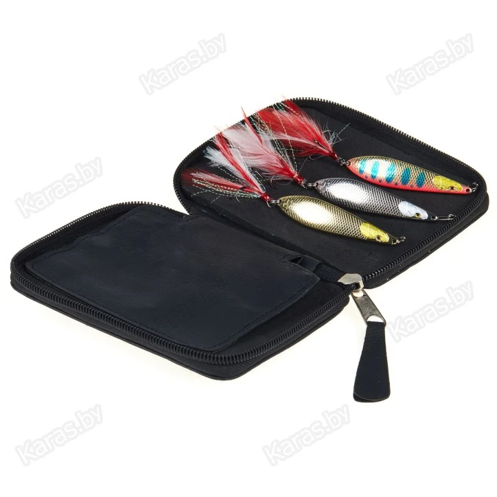 Кошелек для приманок Lucky John Eco Leather 130х100 мм