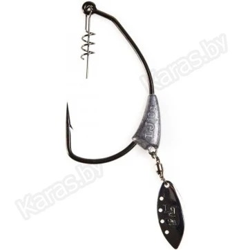 Крючки офсетные огруженные с лепестком Lucky John Predator LJH358